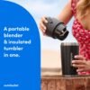 NutriBullet - Flip Insulated Portable Blender - Black