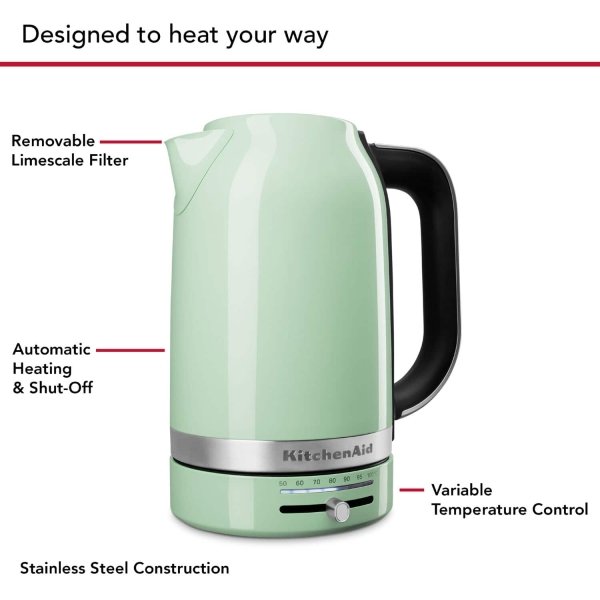KitchenAid - 1.7 Liter Electric Kettle - Pistachio