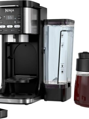 Ninja - Refurbished DualBrew XL Hot & Iced Coffee Maker, Single-Serve, Compatible with K-Cups & 14-Cup Drip Coffee Maker - Black/Stainless Steel