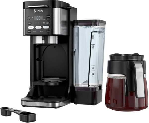 Ninja - Refurbished DualBrew XL Hot & Iced Coffee Maker, Single-Serve, Compatible with K-Cups & 14-Cup Drip Coffee Maker - Black/Stainless Steel