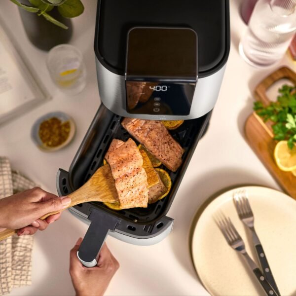 bella PRO - 4-qt. Touchscreen Slim Air Fryer - Stainless Steel