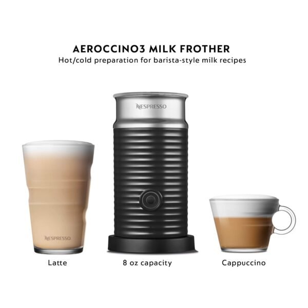 Nespresso - Vertuo Next Deluxe Bundle by Breville - Dark Chrome