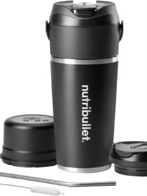 NutriBullet - Flip Insulated Portable Blender - Black
