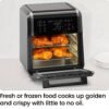 Chefman - ExacTemp 12 Quart 5-in-1 Air Fryer with Integrated Smart Thermometer, 28 Presets - Black