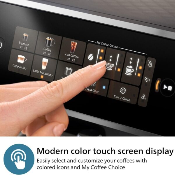 Philips - 3300 Fully Automatic Espresso and Coffee Machine with LatteGo Milk Frother, Black and Chrome - Black/Silver