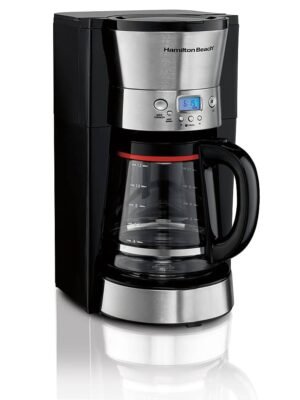 Hamilton Beach - 12-Cup Coffeemaker - Black/silver