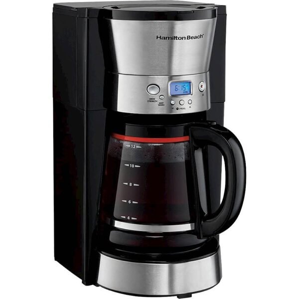 Hamilton Beach - 12-Cup Coffeemaker - Black/silver
