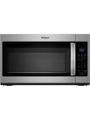 Whirlpool - 1.9 Cu. Ft. Over-the-Range Microwave with Sensor Cooking - Stainless Steel