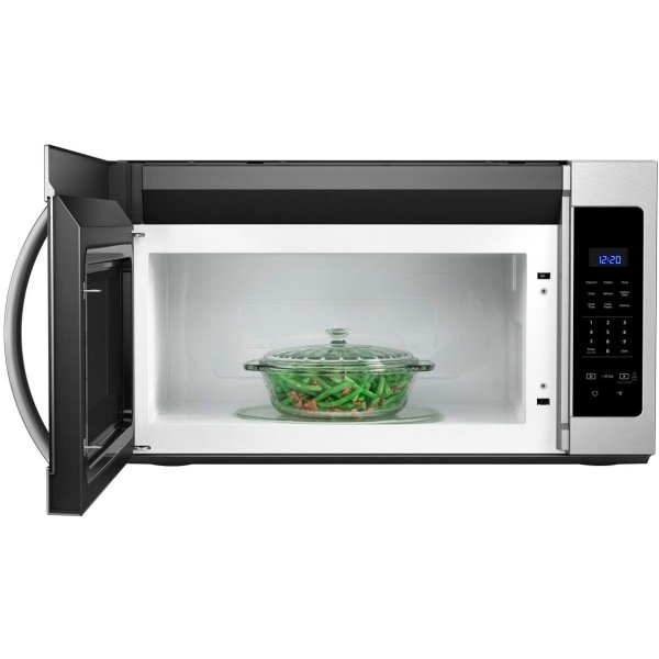 Whirlpool - 1.7 Cu. Ft. Over-the-Range Microwave - Stainless steel
