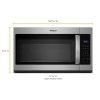 Whirlpool - 1.7 Cu. Ft. Over-the-Range Microwave - Stainless steel