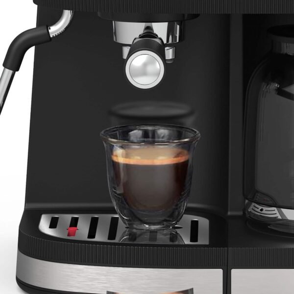 bella PRO - Combo 19-Bar Espresso and 10-Cup Drip Coffee Maker - Stainless Steel