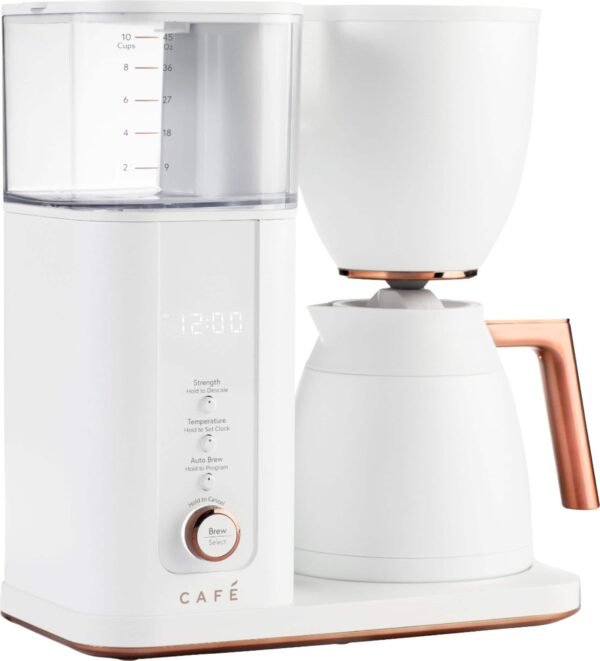 Café - Smart Drip 10-Cup Thermal Carafe Coffee Maker with Wi-Fi - Matte White
