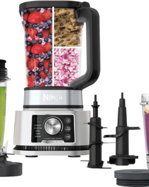 Ninja - Foodi Power Blender & Processor System, Smoothie Bowl Maker & Nutrient Extractor*, 1400WP smartTORQUE 6 Auto-iQ - Silver