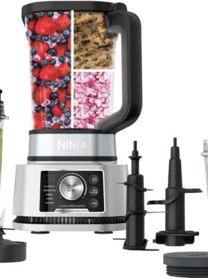 Ninja - Foodi Power Blender & Processor System, Smoothie Bowl Maker & Nutrient Extractor*, 1400WP smartTORQUE 6 Auto-iQ - Silver