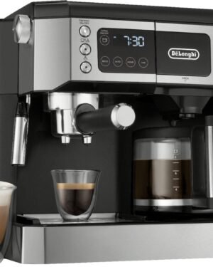 De'Longhi - Digital All-in-One Combination Coffee and Espresso Machine - Black and Stainless Steel