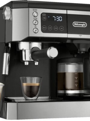 De'Longhi - Digital All-in-One Combination Coffee and Espresso Machine - Black and Stainless Steel
