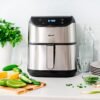 bella PRO - 6-qt. Touchscreen Air Fryer - Stainless Steel