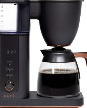 Café - Smart Drip 10-Cup Glass Carafe Coffee Maker with Wi-Fi - Matte Black