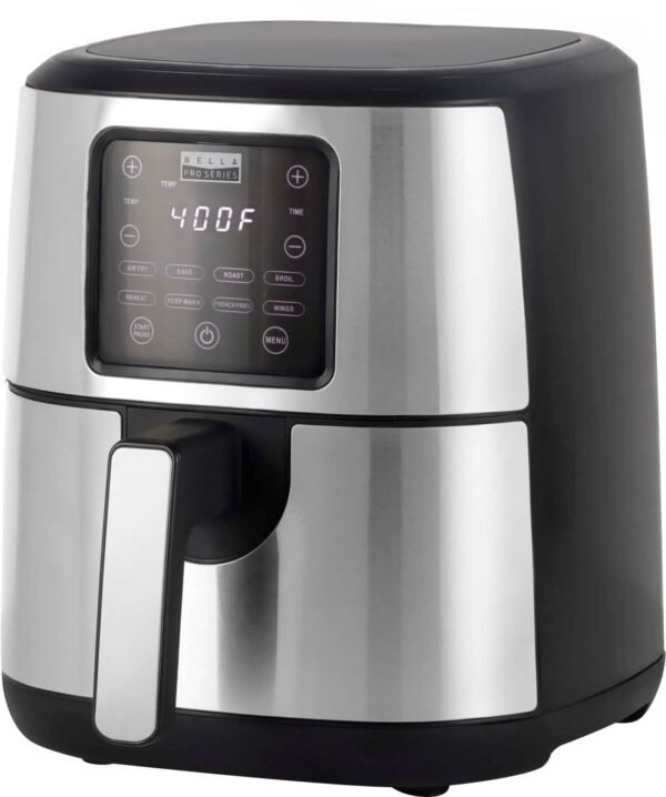 bella PRO - 4.2-qt. Touchscreen Air Fryer - Stainless Steel