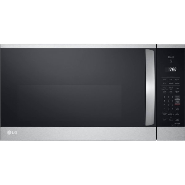 LG - 1.8 Cu. Ft. Over-the-Range Smart Microwave with Sensor Cooking and EasyClean - PrintProof Stainless Steel - Open Box - Fair
