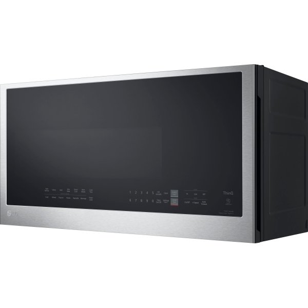 LG - 2.0 Cu. Ft. Over-the-Range Microwave with Sensor Cooking and EasyClean - PrintProof Stainless Steel