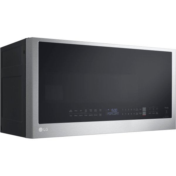 LG - 2.0 Cu. Ft. Over-the-Range Microwave with Sensor Cooking and EasyClean - PrintProof Stainless Steel