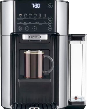 De'Longhi - TrueBrew Automatic Single Serve, 8 oz to 24 oz Coffee Maker with Bean Extract Technology - Stainless