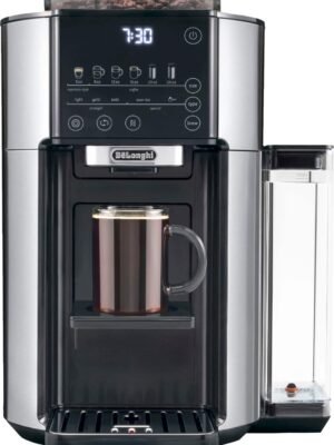 De'Longhi - TrueBrew Automatic Single Serve, 8 oz to 24 oz Coffee Maker with Bean Extract Technology - Stainless