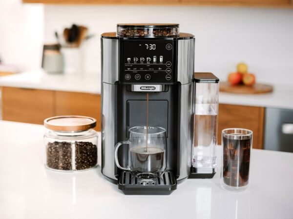 De'Longhi - TrueBrew Automatic Single Serve, 8 oz to 24 oz Coffee Maker with Bean Extract Technology - Stainless