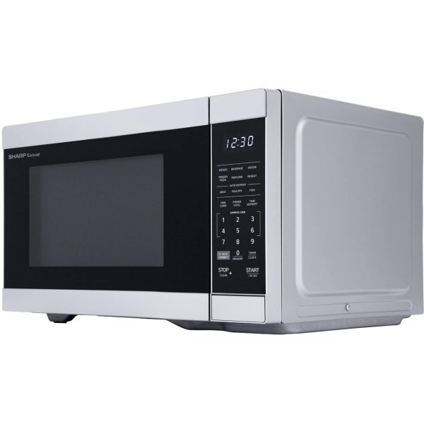 Sharp - 1.1 cu. ft Countertop Microwave Works with Alexa - Stainless