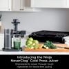 Ninja - NeverClog Cold Press Juicer - Charcoal