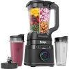 Ninja - Detect Power Blender Pro + Personal Single-Serve, BlendSense Technology, 1800PW, 72 oz. Pitcher, To-Go Cups - Black