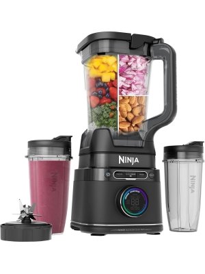 Ninja - Detect Power Blender Pro + Personal Single-Serve, BlendSense Technology, 1800PW, 72 oz. Pitcher, To-Go Cups - Black