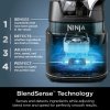 Ninja - Detect Power Blender Pro + Personal Single-Serve, BlendSense Technology, 1800PW, 72 oz. Pitcher, To-Go Cups - Black