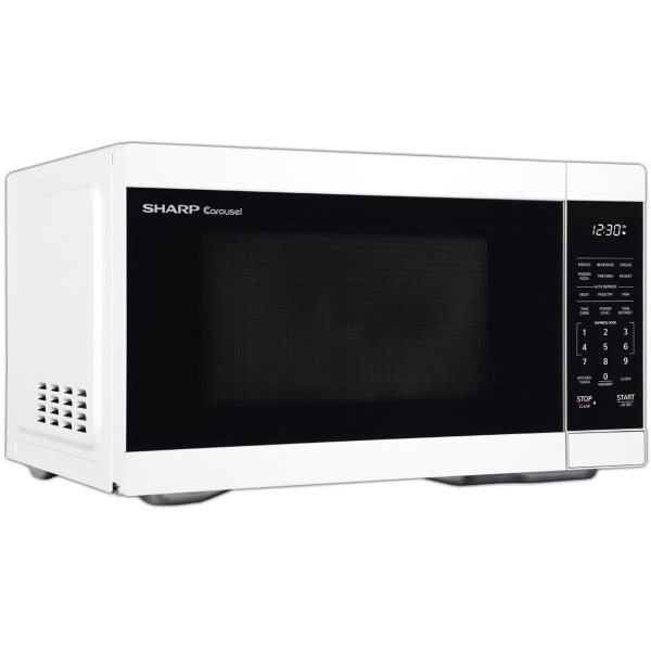 Sharp - 1.1 cu. ft. 1000W Countertop Microwave - White