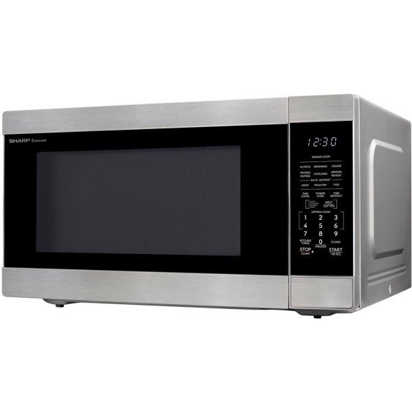 Sharp - 2.2 cu. ft. 1200W Microwave with Inverter Cooking - Stainless