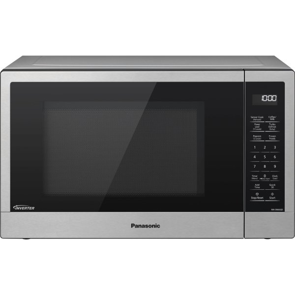 Panasonic - 1.2 Cu. Ft. 1200-Watt Countertop Microwave Oven with Inverter Technology - Stainless steel