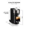 Nespresso - Vertuo Next Deluxe Bundle by Breville - Dark Chrome