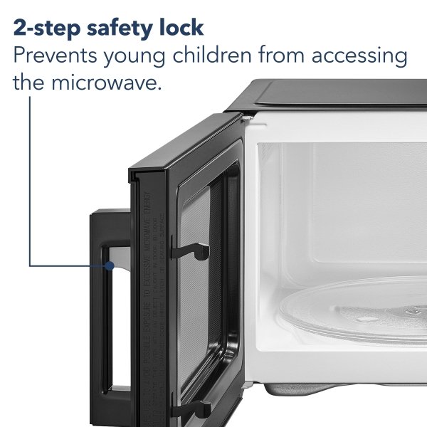 Insignia™ - 1.1 Cu. Ft. Countertop Microwave - Black