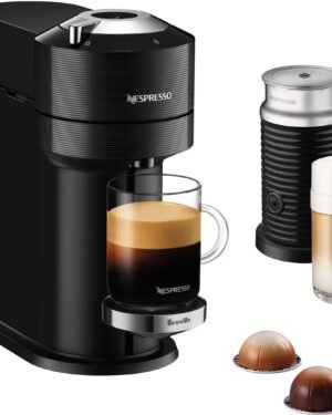 Nespresso - Vertuo Next Premium by Breville with Aeroccino3 - Classic Black