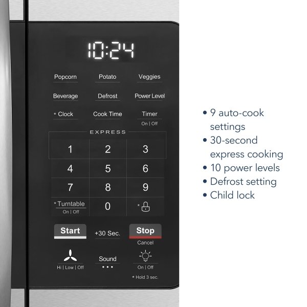 Insignia™ - 1.6 Cu. Ft. Over-the-Range Microwave - Stainless Steel