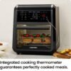 Chefman - ExacTemp 12 Quart 5-in-1 Air Fryer with Integrated Smart Thermometer, 28 Presets - Black