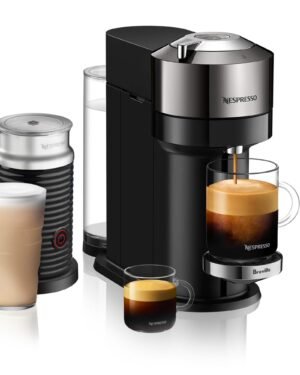 Nespresso - Vertuo Next Deluxe Bundle by Breville - Dark Chrome