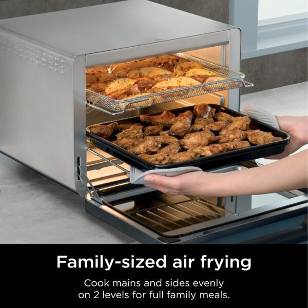 Ninja - Prestige Smart XL Air Fryer & Countertop Oven + Pro Cook - Stainless Steel
