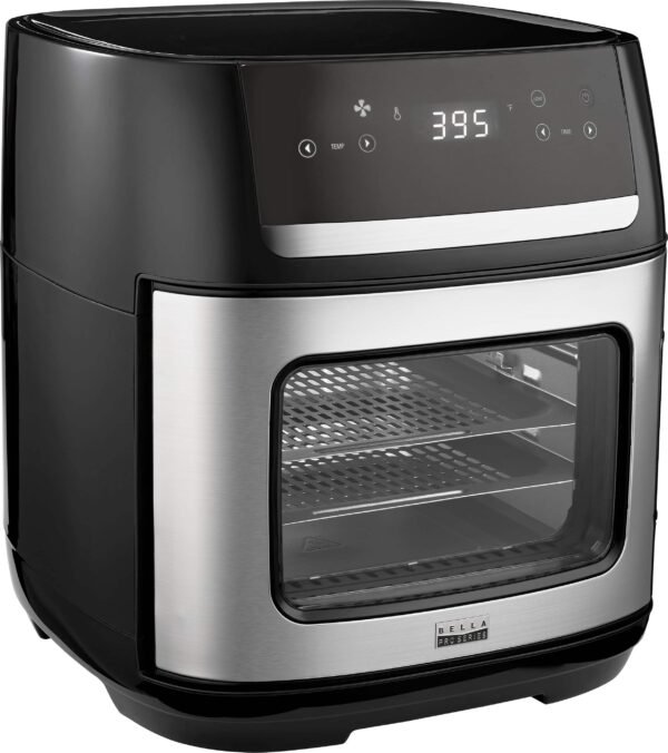 bella PRO - 12.6-qt. Touchscreen Air Fryer Pizza Oven with Rotisserie - Stainless Steel
